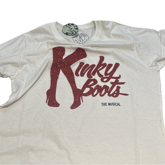 KINKY BOOTS THE MUSICAL official merchandise, white graphic tee, size medium. - Picture 3 of 4